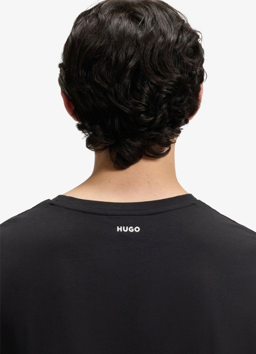 HUGO T-shirt met ronde hals in 2-pack - detail 5 zwart