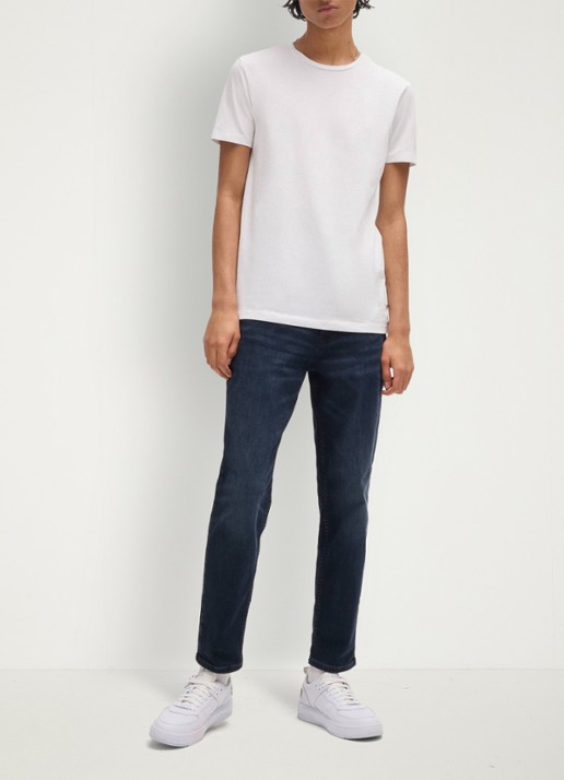 HUGO T-shirt met ronde hals in 2-pack - voorkant 2 diepzwart