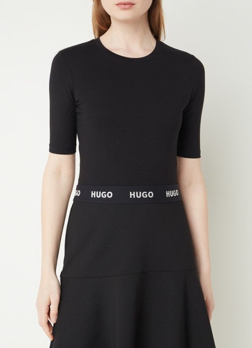 HUGO T-shirt met stretch