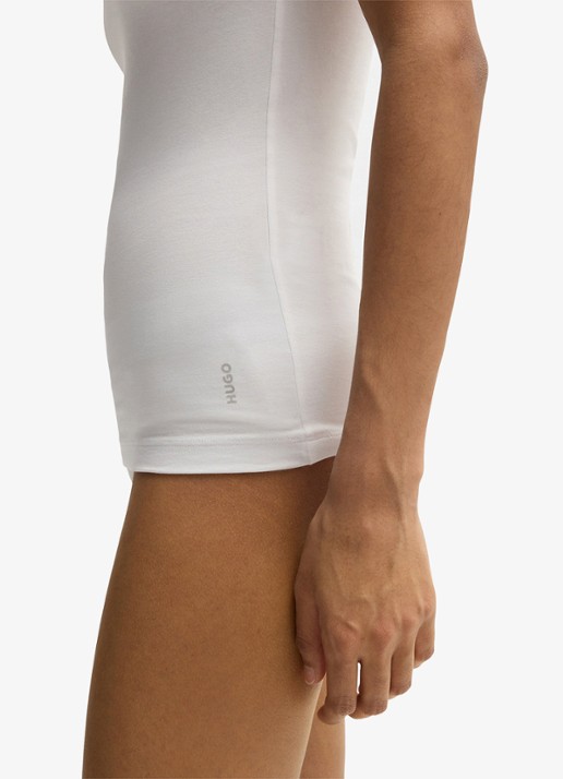 HUGO Tanktop met logo in 2-pack - detail 8 wit