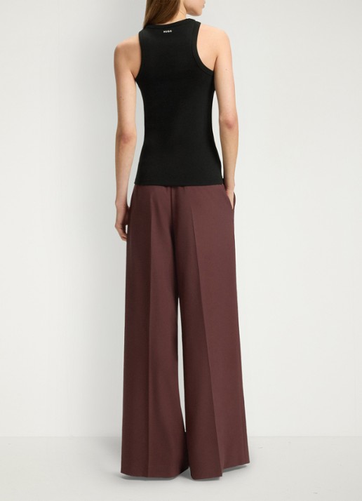 HUGO Tanktop met stretch - achterkant 3 zwart