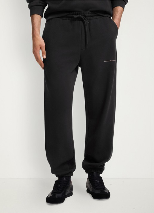 HUGO Tapered fit joggingbroek met logo