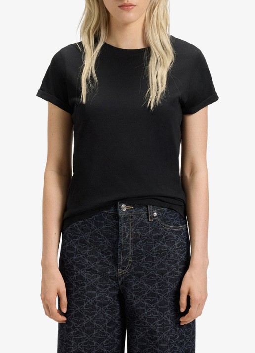 HUGO The Plain Tee T-shirt met ronde hals