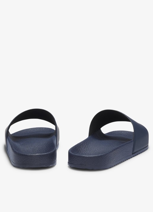 HUGO Timein slipper met logo - detail 3 dark blue-404 / blauw
