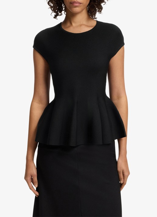 HUGO Top met peplum