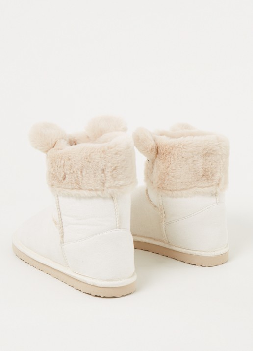 Hunkemöller Pantoffel met imitatiebont - detail 3 beige
