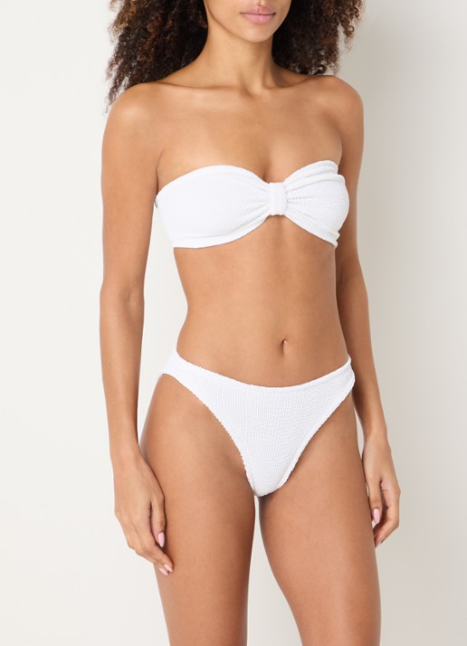 Hunza G Jean bikiniset met structuur - detail wit