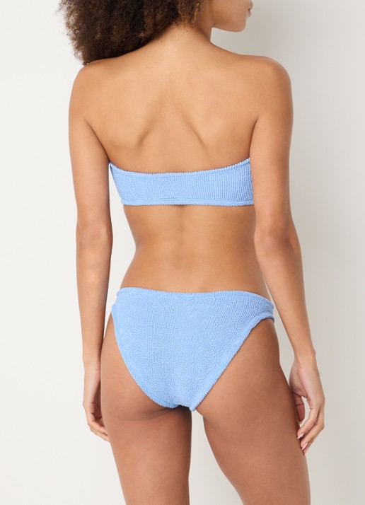 Hunza G Jean bikiniset met structuur - achterkant 5 blauwgrijs