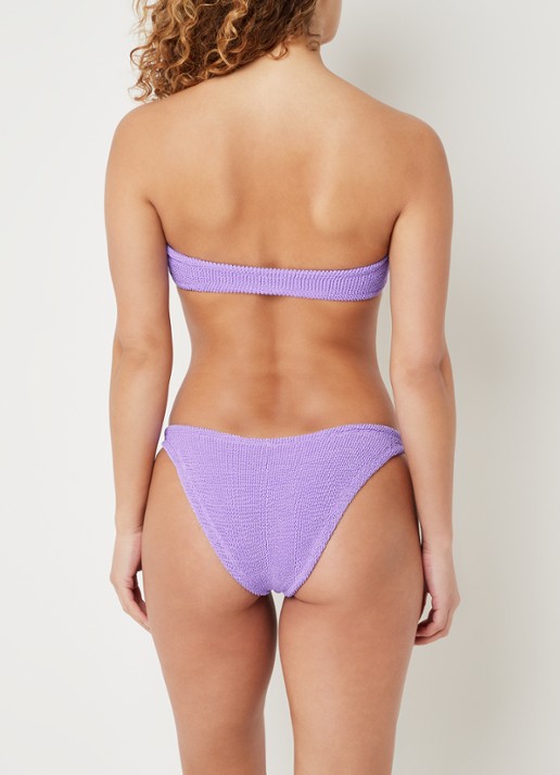 Hunza G Jean bikiniset met structuur - achterkant 5 lila