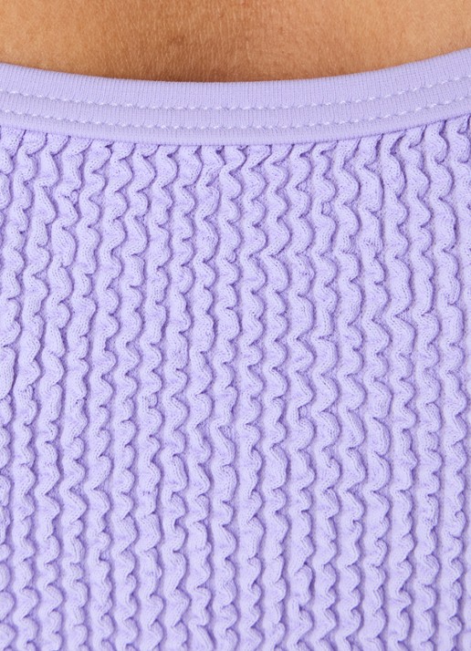 Hunza G Pamela badpak met structuur - detail 2 lila