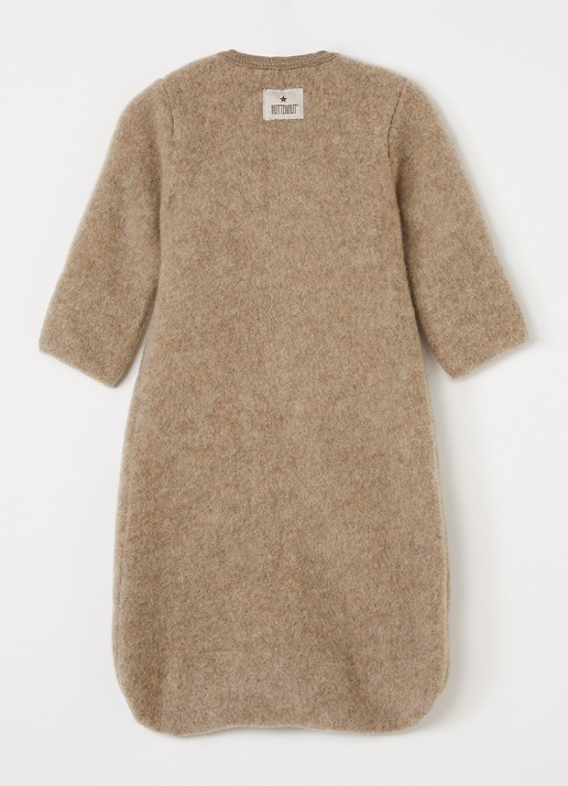 Huttelihut Trappelzak van wol - achterkant 3 beige