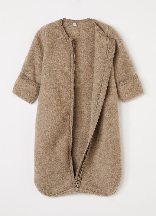 Huttelihut Trappelzak van wol - voorkant 2 beige