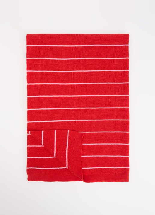 Hvid Harry wikkeldoek 95 x 70 cm - voorkant rood