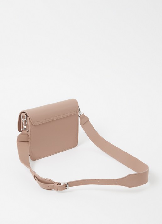 HVISK Cayman crossbodytas met afneembare schouderriem - achterkant beige