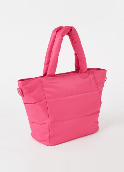 HVISK Valley Medium schoudertas met afneembare schouderriem - achterkant 2 roze