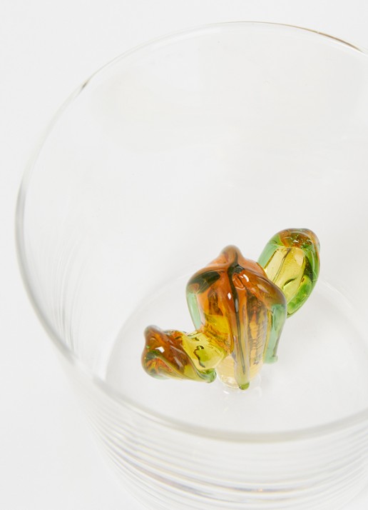 Ichendorf Milano Cactus Green-Amber waterglas 35 cl - voorkant 2 transparant