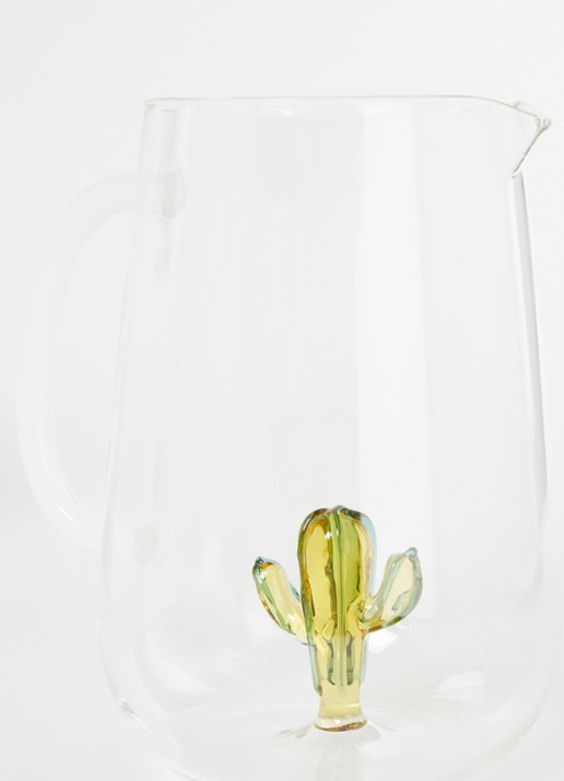 Ichendorf Milano Cactus Green-Amber waterkaraf 1,75 liter - voorkant 2 transparant