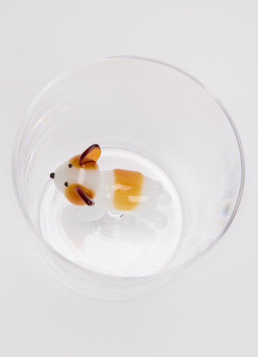 Ichendorf Milano French Bulldog waterglas 35 cl - voorkant 2 transparant