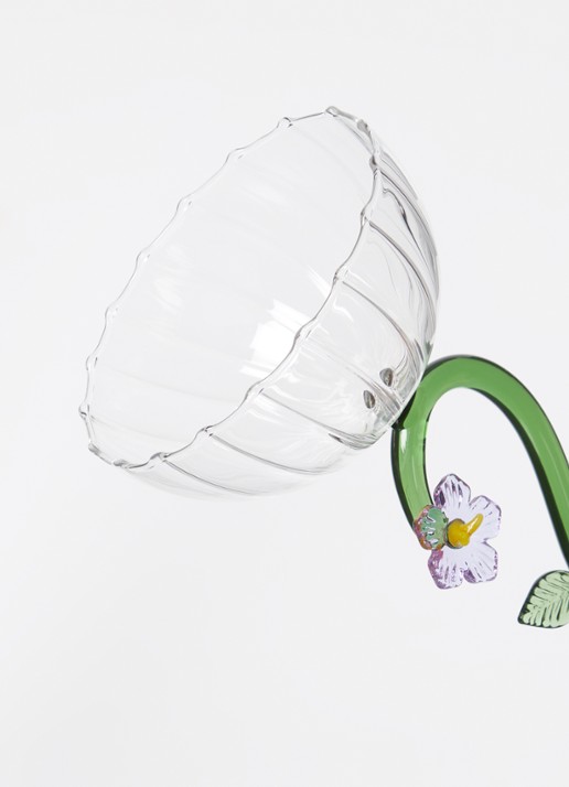 Ichendorf Milano Lilac Flower champagneglas 28 cl - detail groen