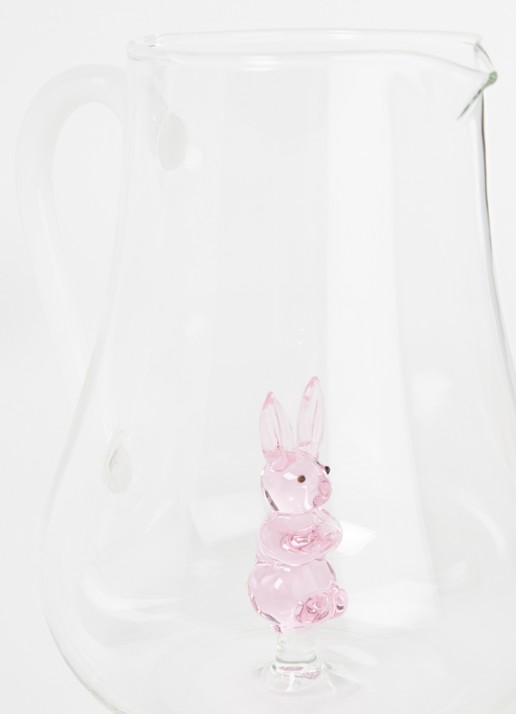 Ichendorf Milano Rabbit waterkaraf 1,5 liter - voorkant 2 transparant