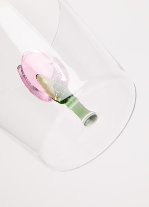 Ichendorf Milano Yellow Tulip waterglas 35 cl - voorkant 2 transparant