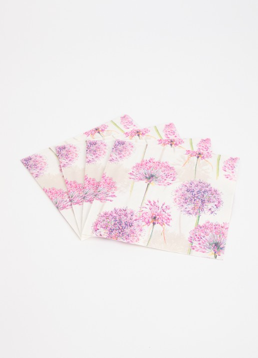 Ihr Ideal Home Allium servetten - voorkant 2 creme
