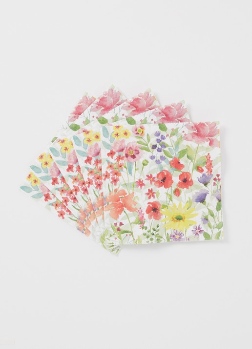 Ihr Ideal Home Barb servetten 25 x 25 cm - voorkant 2 multicolor