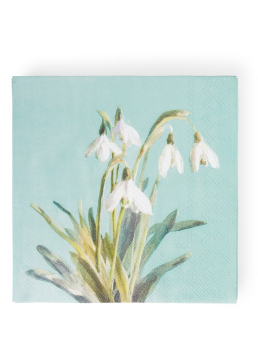 Ihr Ideal Home Bunch of Snowdrops servetten 33 x 33 cm