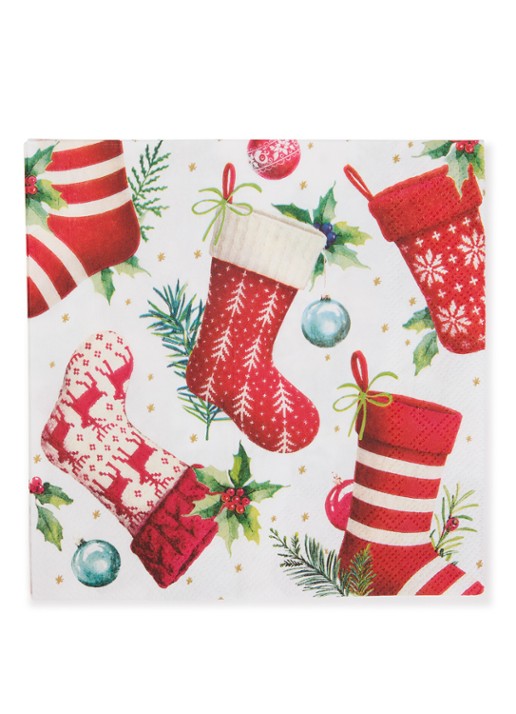 Ihr Ideal Home Christmas Stockings servetten 33 x 33 cm