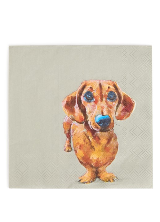 Ihr Ideal Home Dog Buddy servet 33 x 33 cm set van 20