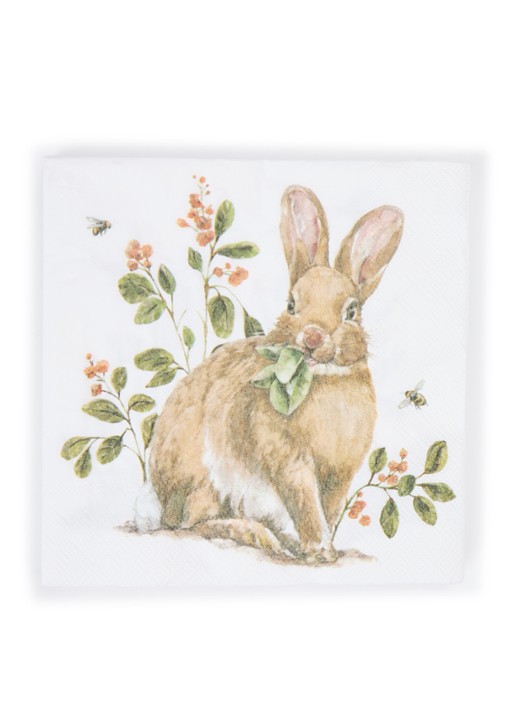 Ihr Ideal Home Garden Bunny servetten 33 x 33 cm