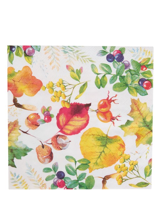 Ihr Ideal Home Harvest Season servet 33 x 33 cm set van 20