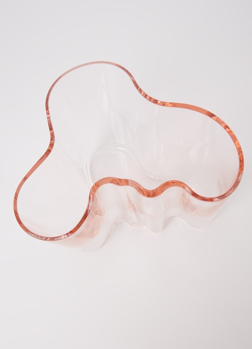 Iittala Alvar Aalto vaas 16 cm - voorkant 2 zalmroze
