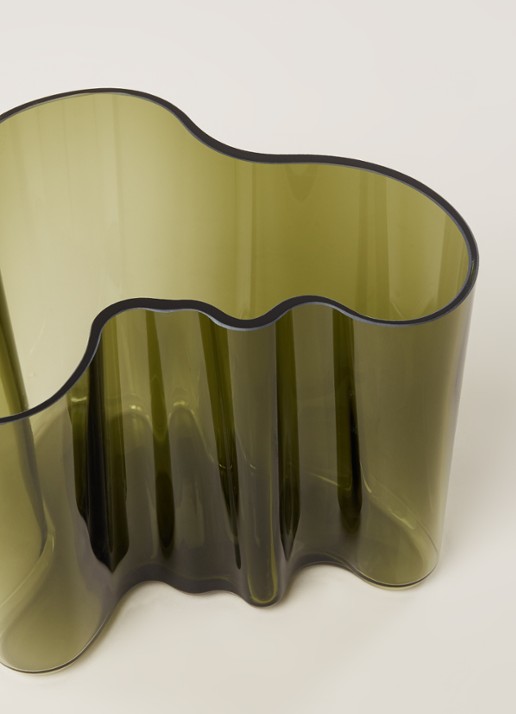 Iittala Alvar Aalto vaas 16 cm - detail 2 mosgroen