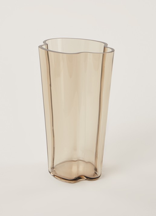 Iittala Alvar Aalto vaas 22 cm - voorkant 2 bruin