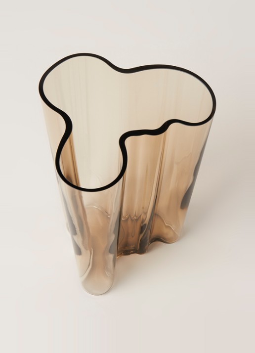 Iittala Alvar Aalto vaas 25 cm - detail 3 bruin