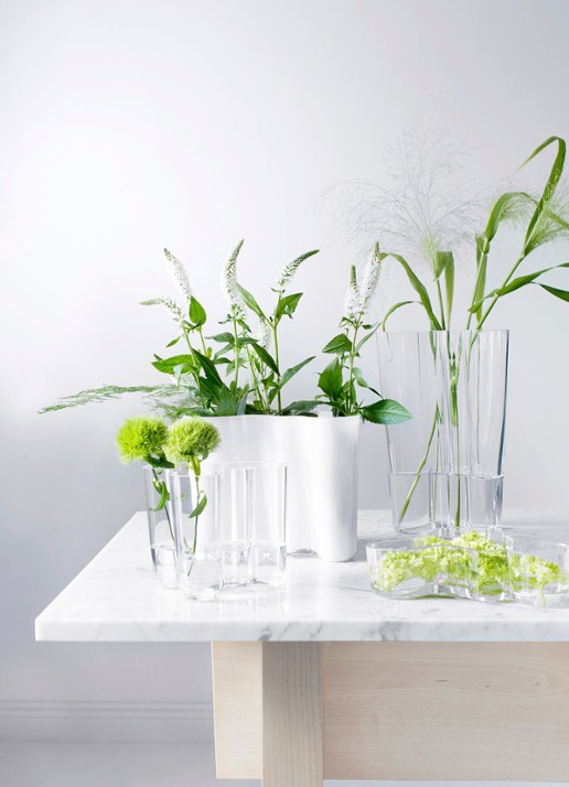 Iittala Alvar Aalto vaas 9,5 cm - voorkant 2 wit