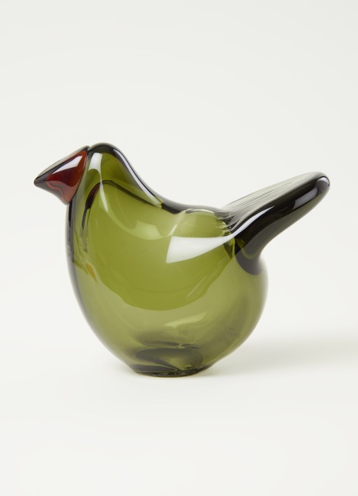 Iittala Birds by Toikka Flycatcher 7 cm - voorkant 2 mosgroen