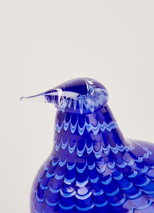 Iittala Blauwveer vogel van glas 14,5 cm - detail blauw