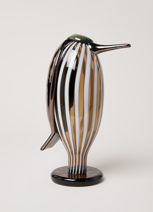 Iittala Butler vogel van glas 28 cm - voorkant 3 bruin