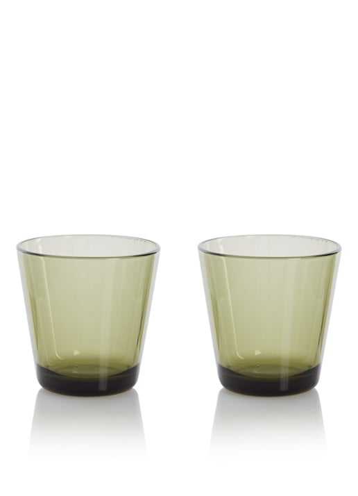 Iittala Drinkglas 21 cl set van 2 - voorkant groen