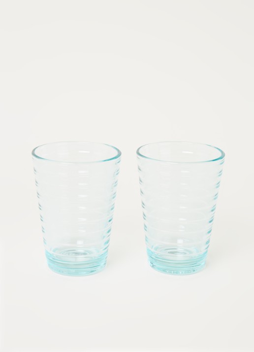 Iittala Drinkglas 33 cl set van 2 - voorkant 3 groen