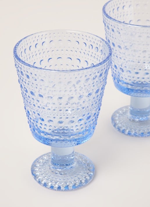 Iittala Glas 26 cl set van 2 - detail 3 blauw