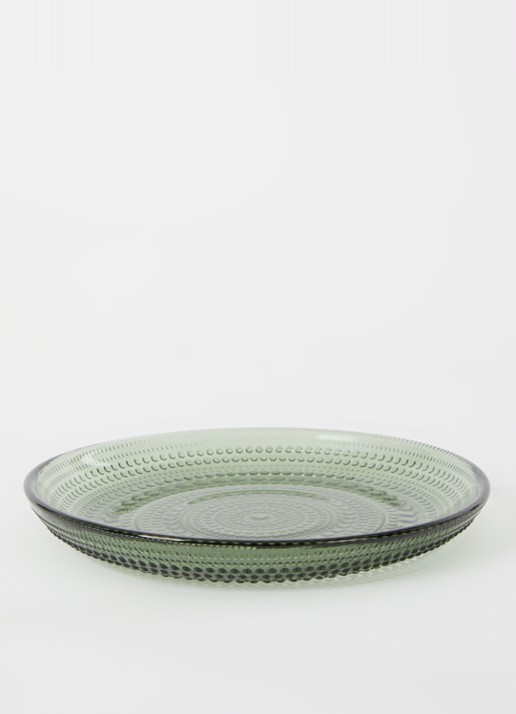 Iittala Kastehelmi gebaksbordje 17 cm - detail groen