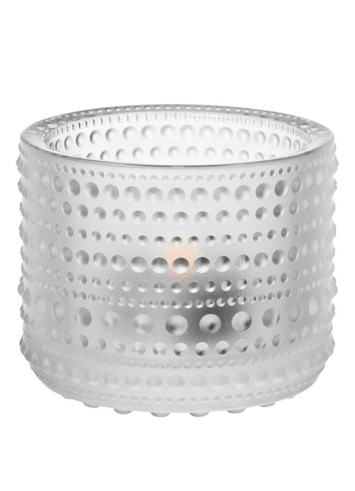 Iittala Kastehelmi waxinelichthouder 6,4 cm - voorkant 4 transparant