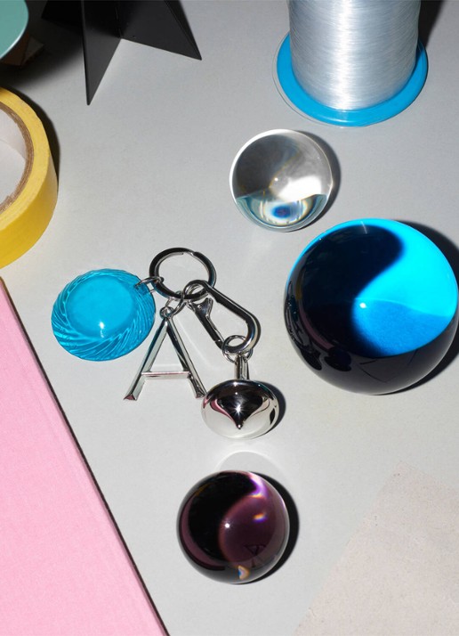 Iittala Letter M tasbedel - voorkant 2 zilver