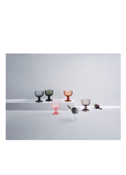 Iittala Miranda schaal op voet 11,5 cm - detail 2 transparant