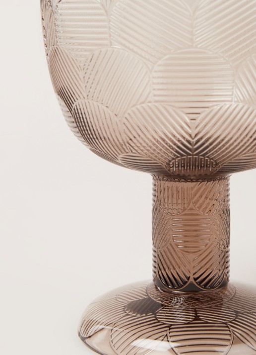 Iittala Miranda schaal op voet 11,5 cm - detail 3 bruin