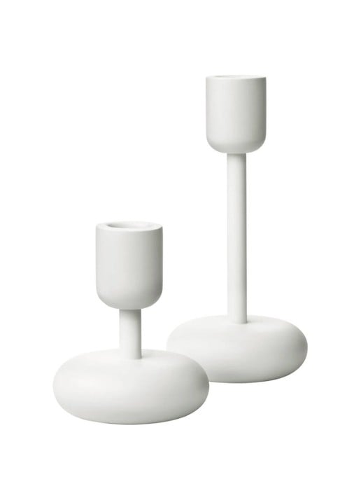 Iittala Nappula kandelaar 10,7 cm - voorkant 2 wit