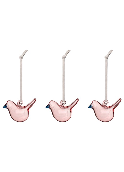 Iittala Oiva Toikka hanger van glas set van 3